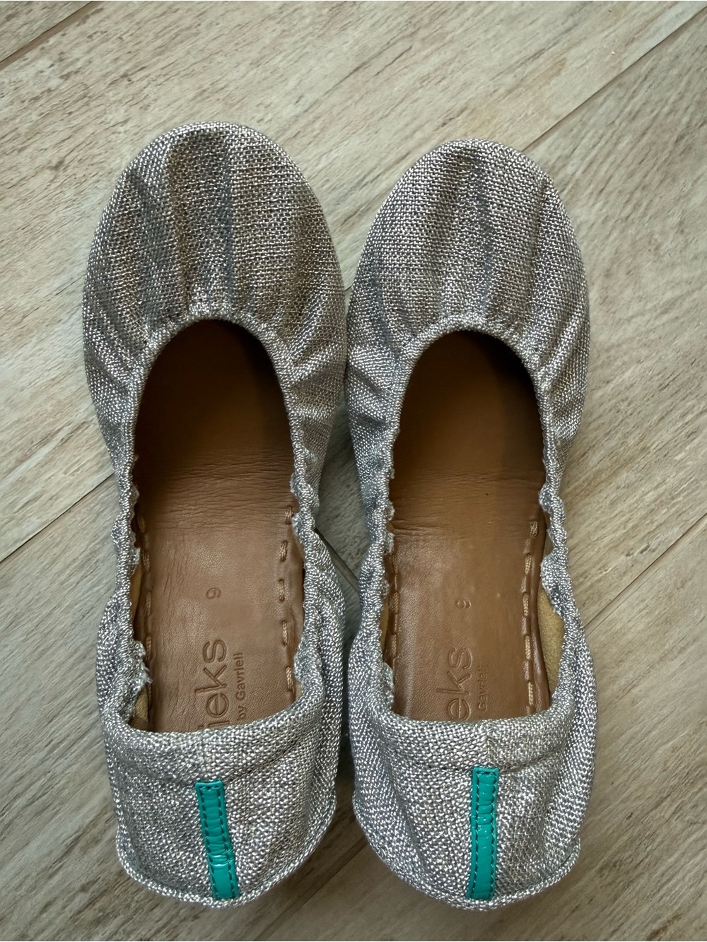 Tieks “Silver Lake” Vegan Ballet Flats Size 9